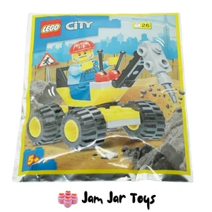 LEGO City Workman with Auger Epic Vehicle Polybag NEW Sealed 952202 - Picture 1 of 2