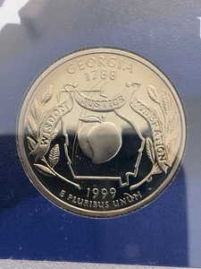 state quarter, 1999 Georgia, Mint Condition S. - Picture 1 of 4