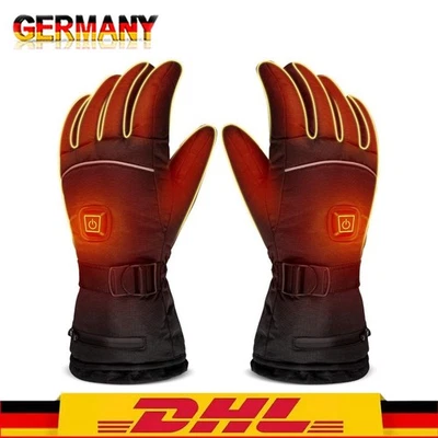 MARKENLOS Elektrische Beheizbare Handschuhe Winter Warm Beheizte Motorradhandschuhe DE