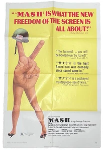 Póster original de la película MASH 1970 27x 40" M*A*S*H Sutherland Gould vintage 70/29 - Imagen 1 de 6