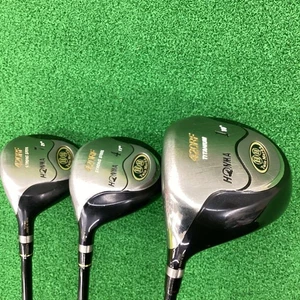 Lefty HONMA GOLF Twin Marks 420RF DRIVER Fairway Wood 3pcs Set Flex-R 2S No H/C - Picture 1 of 10