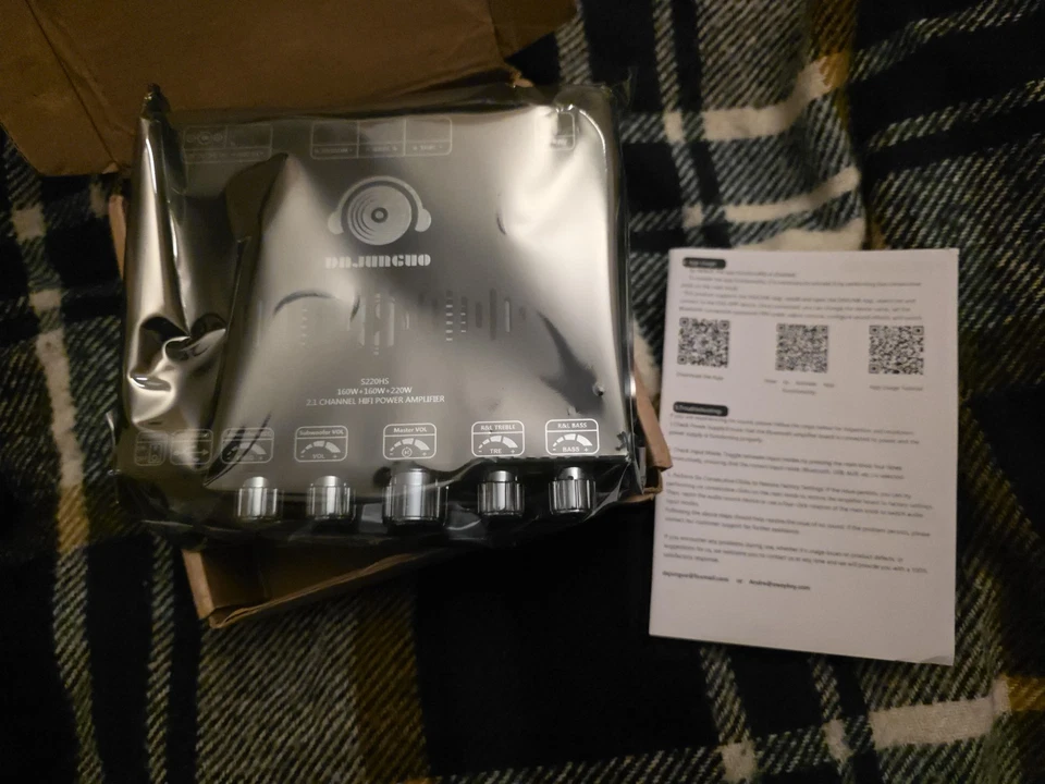 S220HS 2.1 Channel Bluetooth Power Amplifier Board TDA7498E Chip 160W× 2 22