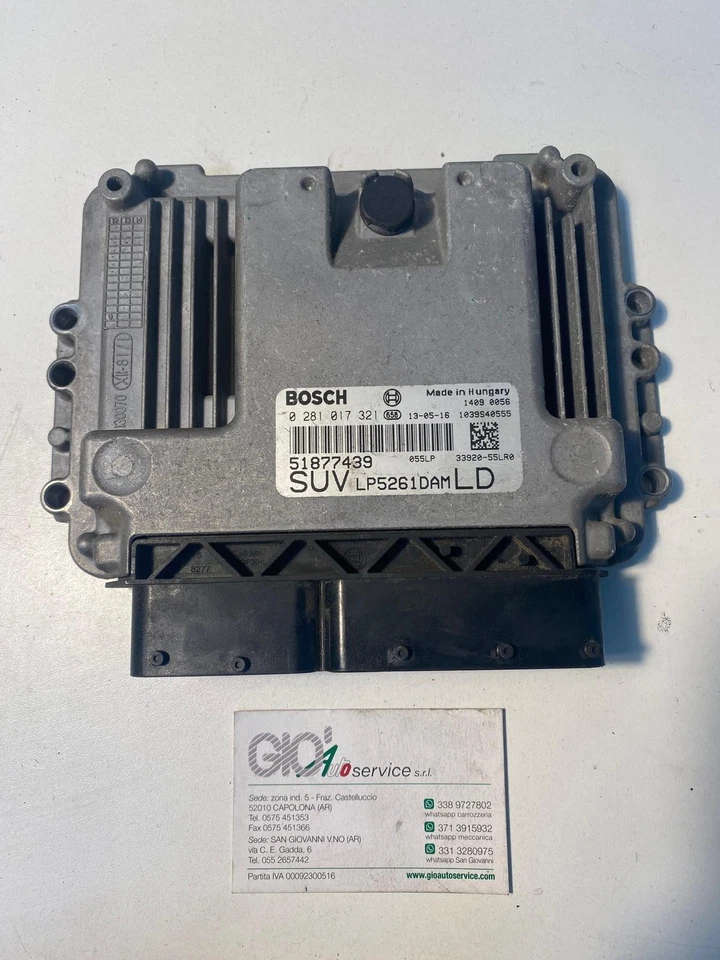 51877439 - 0281017321 CENTRALINA MOTORE ORIGINALE FIAT SEDICI - Immagine 1 di 1