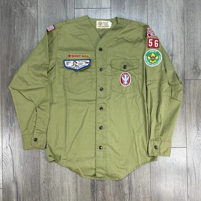 Boy Scouts of America BSA Official Shirt Uniform Adult Large Long Sleeve Patch - Image 1 of 4