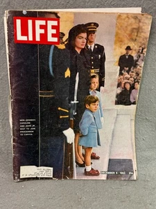 Vintage LIFE MAGAZINE December 6, 1963 Mrs. Kennedy's Procession To The Capital - Picture 1 of 8