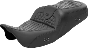 SADDLEMEN 808-07B-189HCT Honeycomb Roadsofa™ Seat 08-22 Road King EFI FLHR - Picture 1 of 2