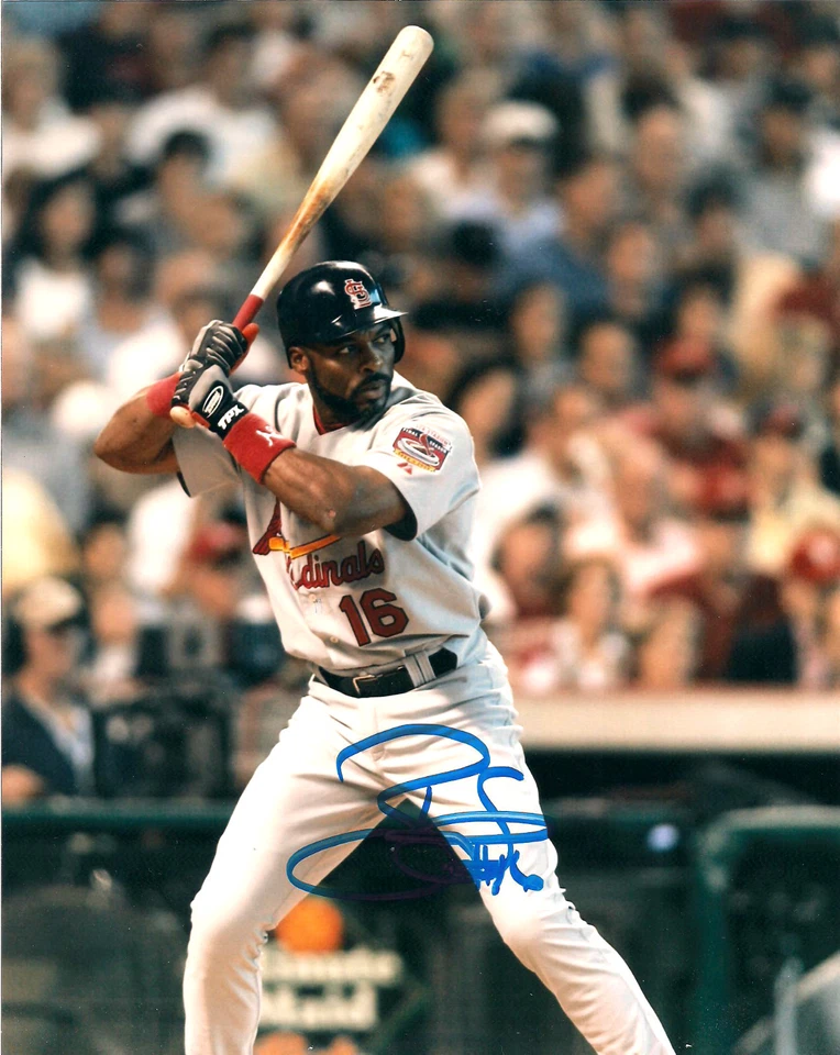 REGGIE SANDERS ST LOUIS CARDINALS SIGNED AUTOGRAPHED 8X10 PHOTO W/COA - Image 1 of 1