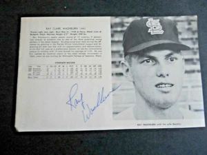 Ray Washburn - Autographed 5 x 8" Magazine Photo - St. Louis Cardinals  - Picture 1 of 2