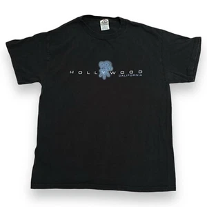 Vintage 90s T-Shirt Mens M Medium Hollywood California Film Camera Movies USA - Picture 1 of 3