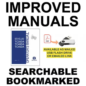 New Holland TC35DA, TC40DA, TC45DA Tractor Operator & Maintenance Manual on USB - Picture 1 of 7