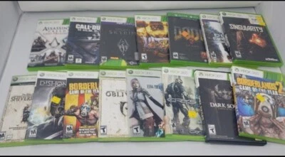 Xbox 360 Lot Of 15  Assassins Creed, Resident Evil, Bioshock 2, And More - Image 1 of 2