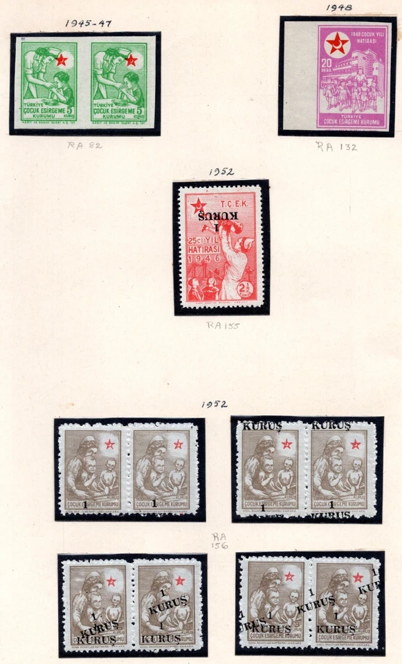 TURKEY 1945-1952: THE GARRICK COLLECTION OF ERRORS, IMPERFS, INVERTS & MISPRINTS - Image 1 of 1