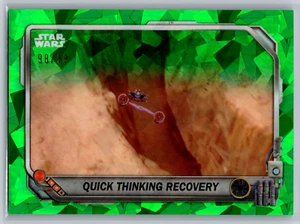 Quick Thinking Recovery 2024 Topps Chrome Star Wars Sapphire Green /99 Podracing - Picture 1 of 2