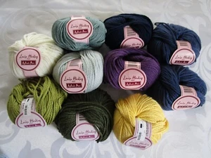 Louisa Harding Kashmir Aran Cashmere Merino Wool Yarn, LOT OF 10, 9 COLORS, 83 Y - Picture 1 of 5