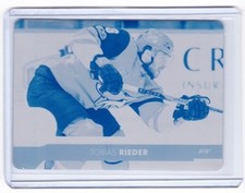 17-18 2017-18 Upper Deck Printing Plates Cyan #11 Tobias Rieder ONE OF ONE 