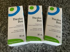 Thealoz Duo 10ml Preservative Free Dry Eye Drops x 3 Boxes Brand New