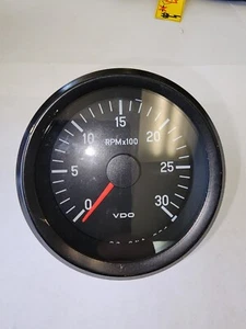 VDO Tachometer Gauge 12V 3000 RPM Paint Chipped - Picture 1 of 1