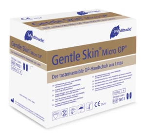 GENTLE Skin Micro OP Handschuhe Latex Steril Puderfrei 50 Paar Double-Gloving - Bild 1 von 2