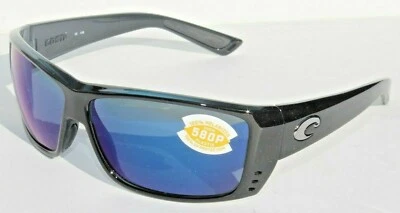 Gafas de sol COSTA DEL MAR Cat Cay polarizadas negras/azules espejo 580P NUEVAS Foto 1 de 4