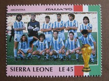 SIERRA LEONE - ITALIA '90 - ARGENTINA - LE 45