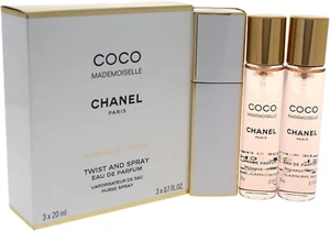 Chanel Coco Mademoiselle EDP x1 Travel Purse Spray x2 Refills (60ml) Brand New - Picture 1 of 2