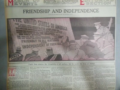 Enorme ilustração editorial de Winsor McCay de 25/06/1933 tamanho completo 15 x 22 polegadas - Imagem 1 de 4