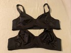 Lot Of 2 Playtex 18 Hour No Poke No Dig Underwire Bra 42B Black 4698