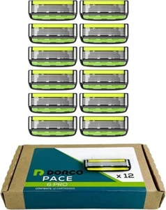 DORCO PACE 6 PLUS  6-BLADE, 4ct Replacement Cartridges - SXA5040 - Picture 1 of 18