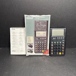 Braun World Traveller ET-88 4788 Calculator, World Clock, & Alarm COMPLETE - Picture 1 of 7
