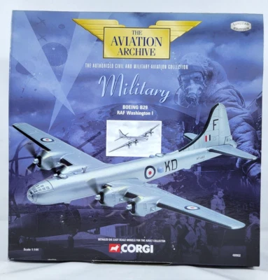 Corgi Boeing B-29 Washington I Bomber/Reconnaissance Aircraft Die-Cast 1:144 NEW - Image 1 of 4