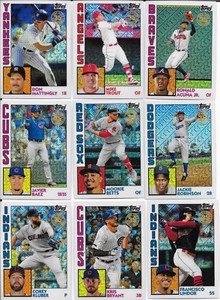 2019 Topps Series 1 Baseball Silver Pack 1984 Chrome Refractors - You Pick.