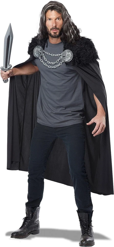 Adult Wolf Clan Warrior Cape by California Costumes 60648