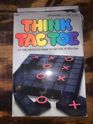 VINTAGE 1984 Think Tac Toe Pressman Solitaire Game NEW SEALED - Image 1 of 3