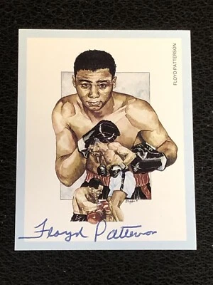 FLOYD PATTERSON 1991 VICTORIA GALLERY BOXING SIGNED AUTOGRAPHED CARD #10 SGC - Image 1 of 2