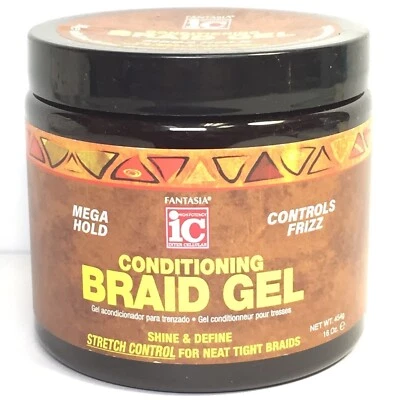 Gel trenzado acondicionador Fantasia IC Mega Hold, 16 oz Foto 1 de 2