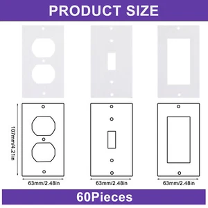 Outlet Insulation Gasket Wall Plate Foam Gasket Pads Replacement Wall Plate - Zdjęcie 1 z 7