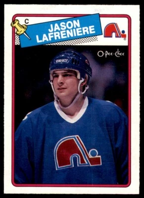 1988-89 O-Pee-Chee Jason Lafreniere Rookie . Quebec Nordiques #223 - Image 1 of 2