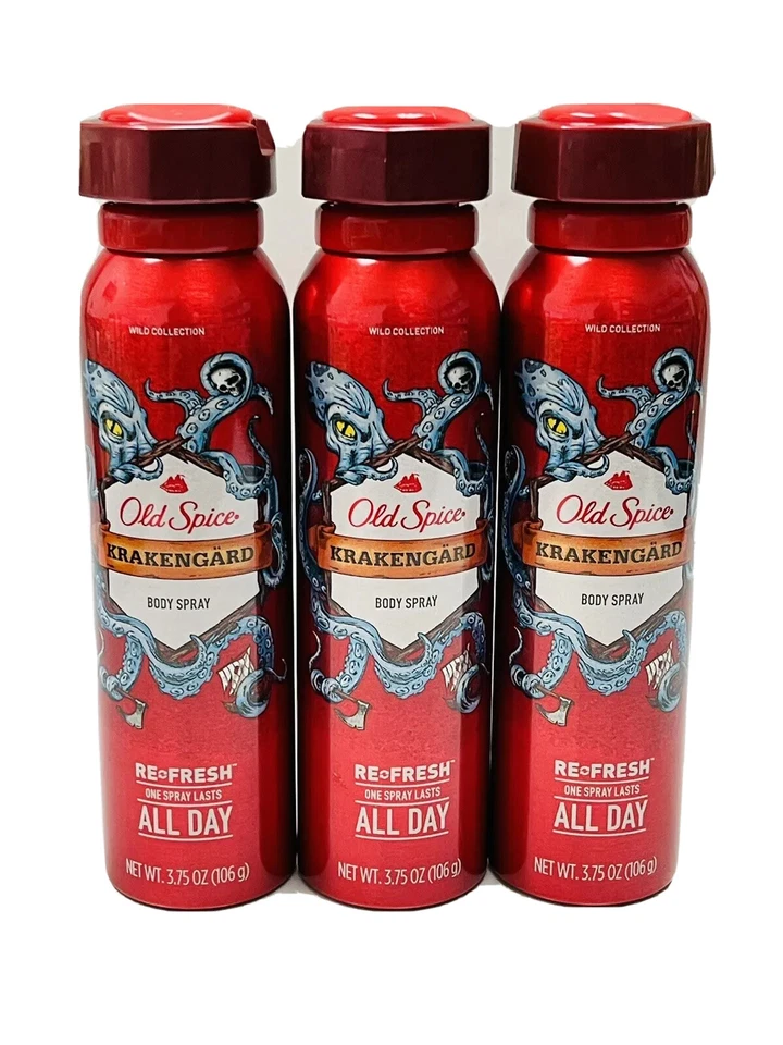 3 spray krakengard de especias antiguas todo el día 3,75 oz exterior raspado  Foto 1 de 1