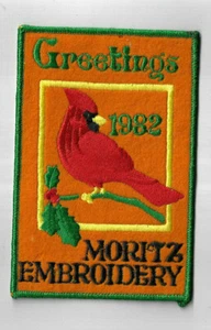 Moritz Embroidery Patch Company Christmas Patch 6"x4" Patch 1982 [IND1141] - Picture 1 of 2