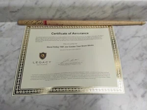 Konzert gebraucht signiert/signiert Drum Stick Steve Holly 1991 Joe Cocker Tour COA - Bild 1 von 16