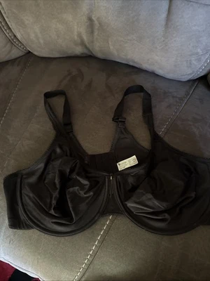 Sutiã Wacoal Feminino Preto Camurça Sem Costura Underwire Figura Completa Camiseta Tamanho 44D - Imagem 1 de 2