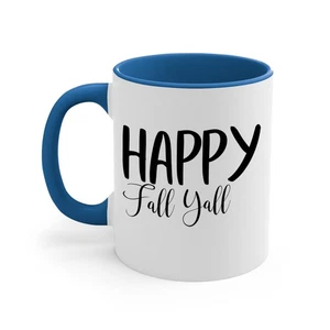 happy fall yall 230#- fall-Mug / Coffee Cup - Bild 1 von 30