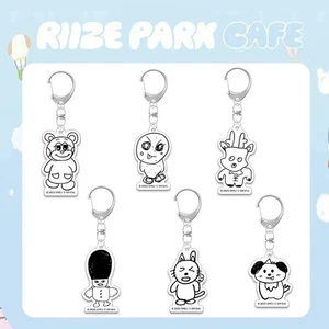 Lindo llavero accesorio acrílico dibujos animados Kpop RIIZE PARK CAFÉ - Imagen 1 de 8
