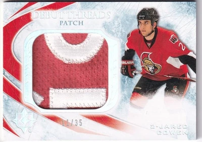 2010-11 Ultimate Collection Debut Threads Patches #DTJC Jared Cowen 11/35 RC - Image 1 of 2