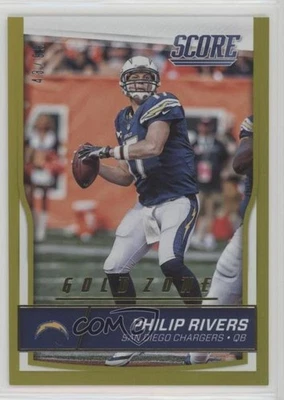 2016 Score Jumbo Gold Zone /99 Philip Rivers #260 - Image 1 of 2