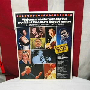 READER'S DIGEST music catalog 1975 advertisement Stereo-8 track tape Johnny Cash - Picture 1 of 4