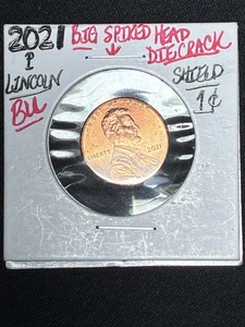 2021p Lincoln Shield Penny BU Error  - Picture 1 of 4
