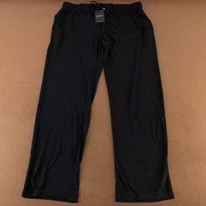 GALAXY BY HARVIC WOMEN'S LOOSE FIT POCKETED CLASSIC LOUNGE PANTS - BLACK - 3XL - Picture 1 of 5