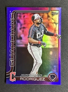 2025 Topps Update Johnathan Rodriguez #US142 Purple Foil /250 - Picture 1 of 2