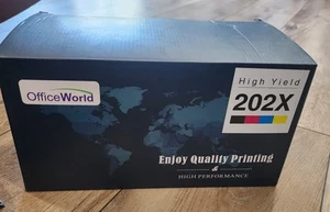 Office World Hohe Reichweite 202X 3 Farben Toner Tintenpatrone Neu Offener Karton - Bild 1 von 2